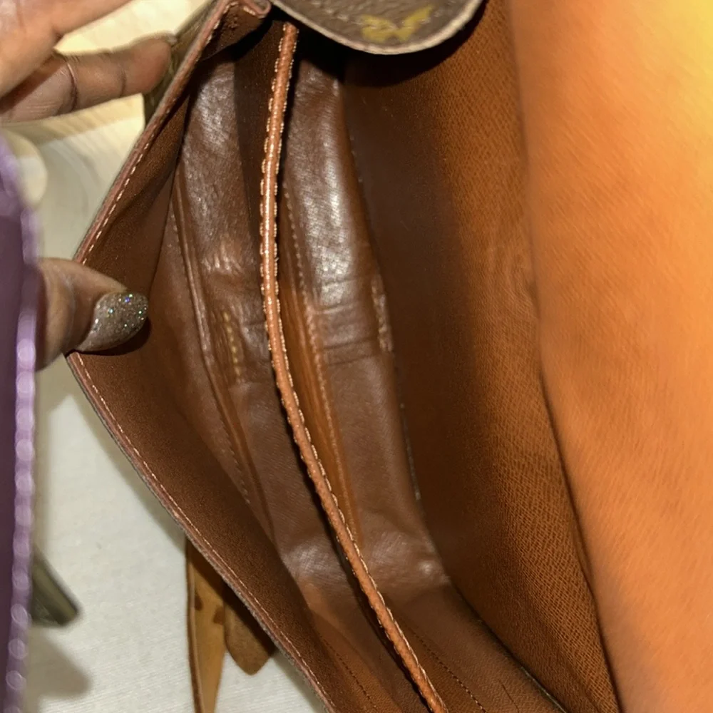 LOUIS VUITTON Monogram Cartouchiere MM Shoulder Bag M51253 LV Auth yk14704